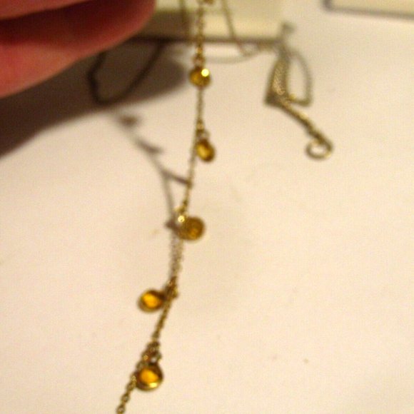 Jewelry Lot of 3 Delicate Glass Crystal Y- Necklace & Earring Set - Picture 6 of 12